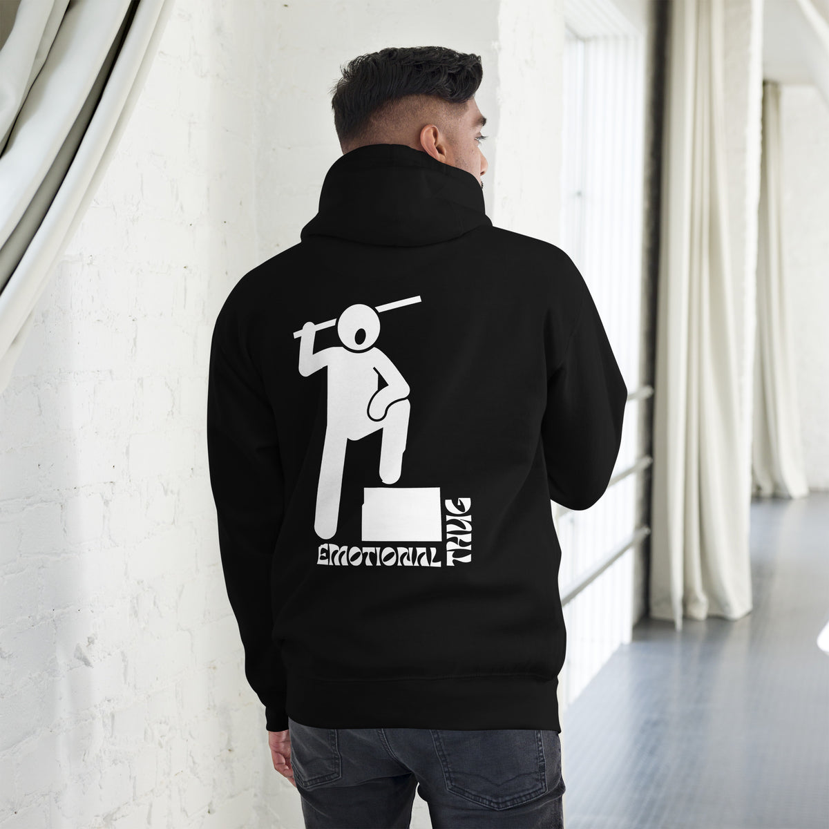 Tough Yet Tender - Emotional Thug Hoodie - Black - Unisex Hoodies