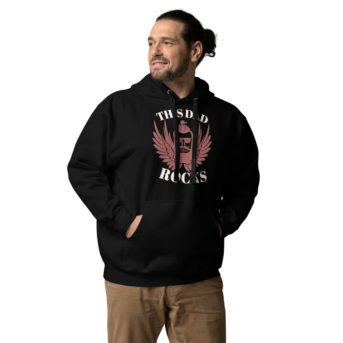 Dad's Angelic Aura - Embrace the Spirit with This Hoodie - - Pullover Hoodies