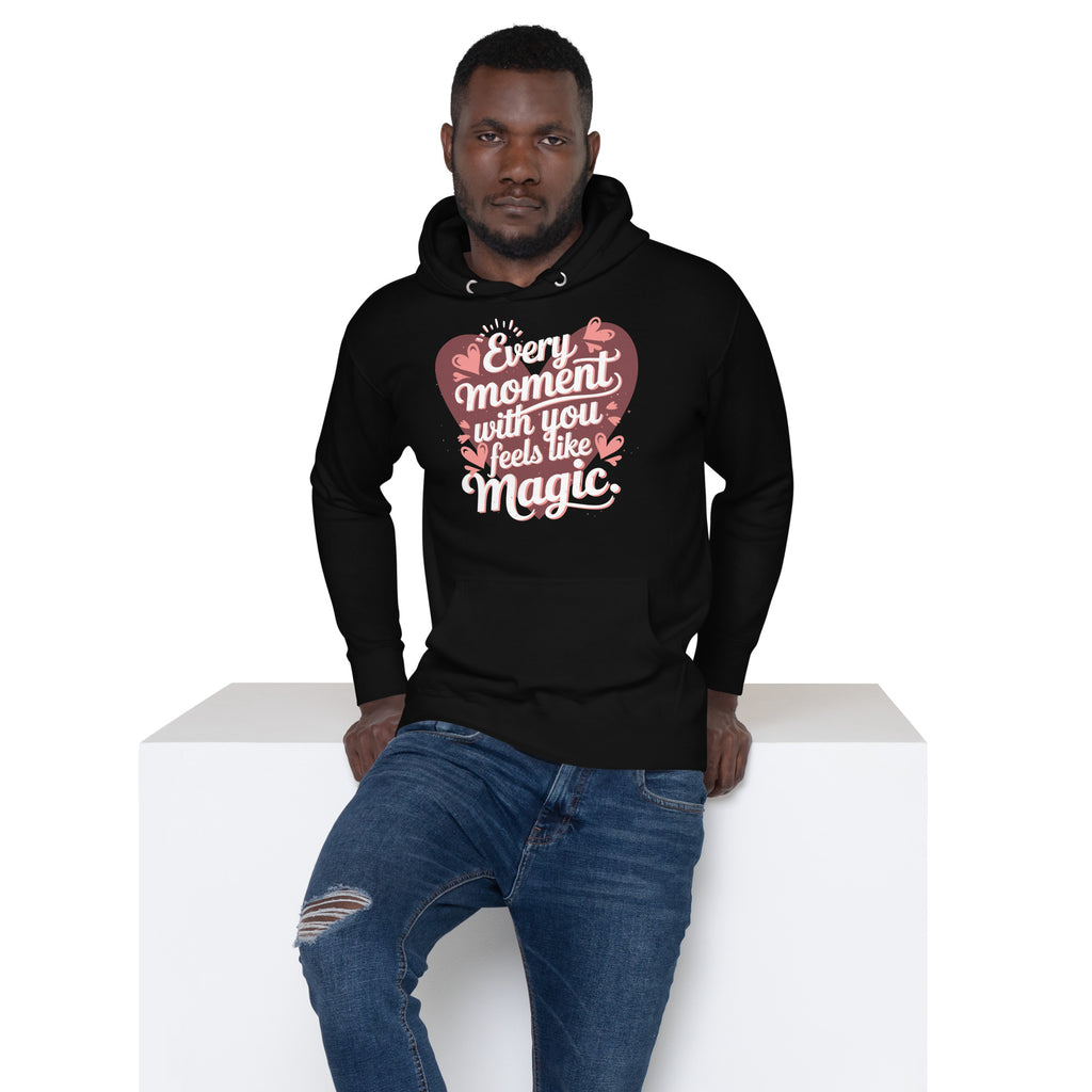 Whisper of Love - Stylishly Warm Romantic Hoodie - Black - Hoodies