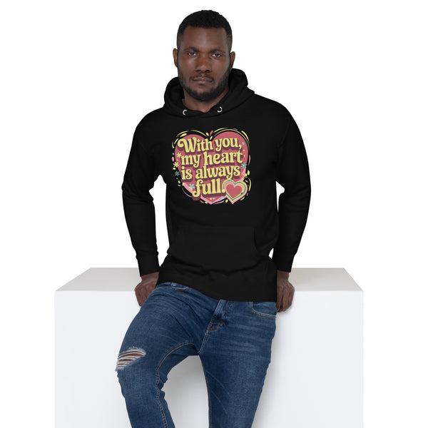 Vibrant Love - Capture the Colors of Affection - Black - Hoodies