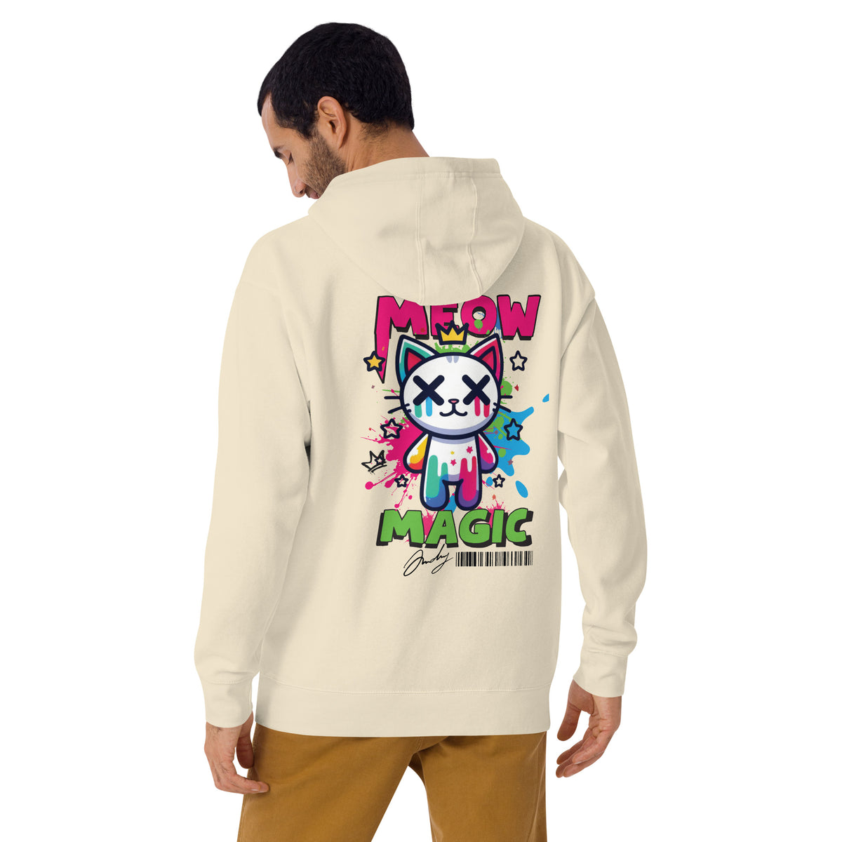 Crown of Colors - Magical Meow Hoodie - Bone - Hoodies