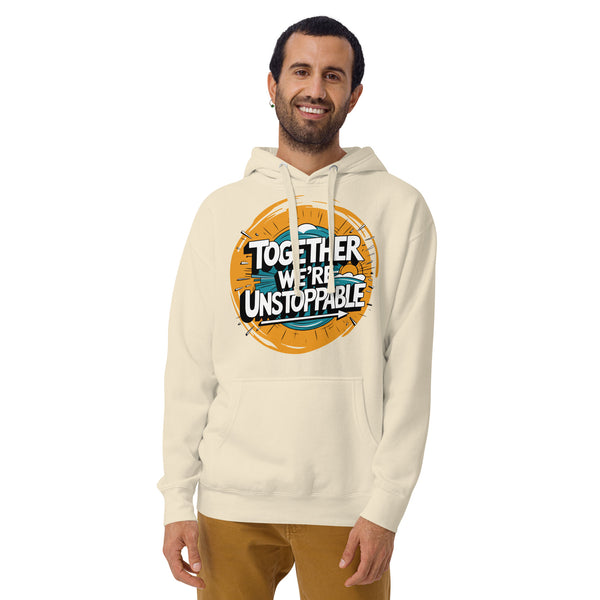 Unstoppable Bond - Embrace the Journey Hoodie - Bone - Hoodies