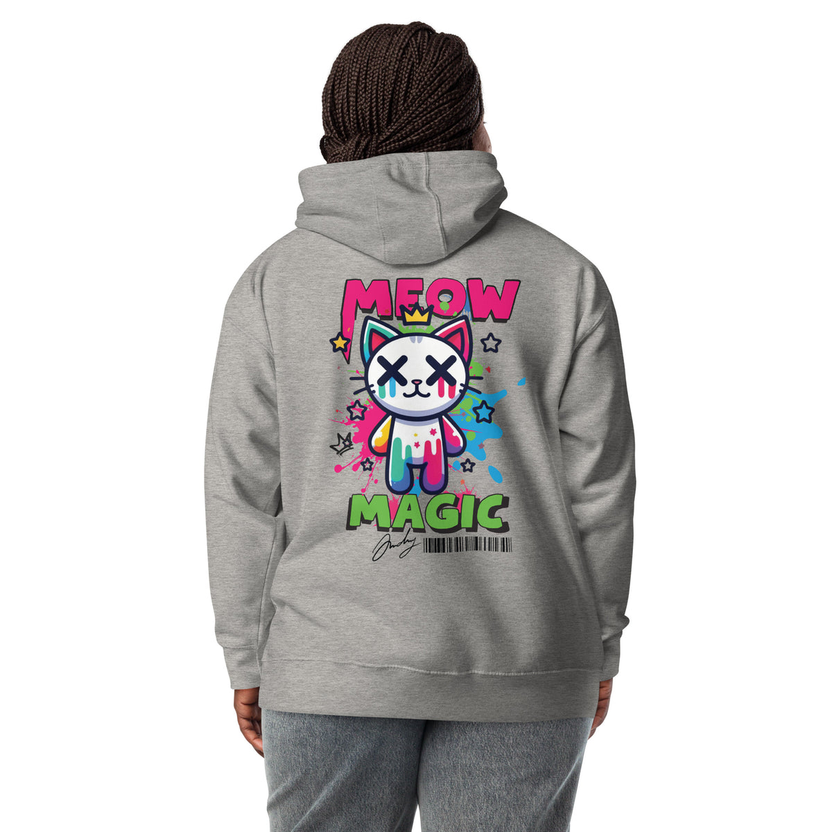 Crown of Colors - Magical Meow Hoodie - - Hoodies