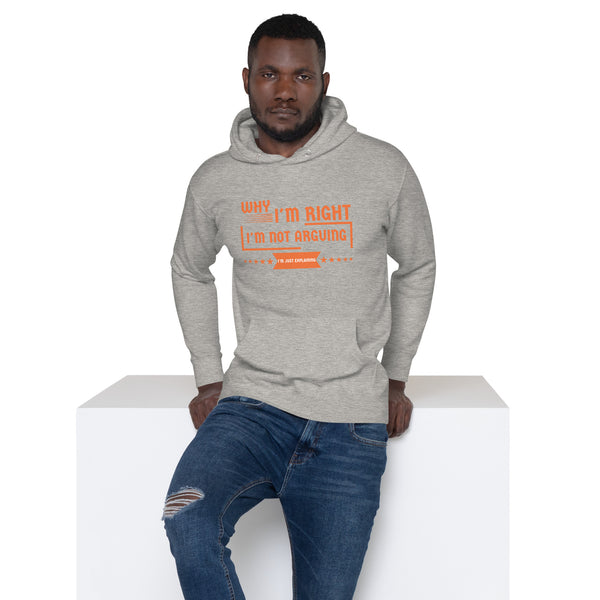 Bold Statements - I'm Just Explaining Hoodie - Carbon Grey - Unisex Hoodies