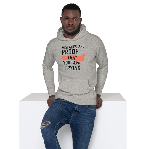 Uplift Your Spirit - Mistakes and Triumphs Hoodie - Carbon Grey - Hoodies