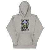 Fluffy Delight - Lavender Cat Hoodie - - Hoodies