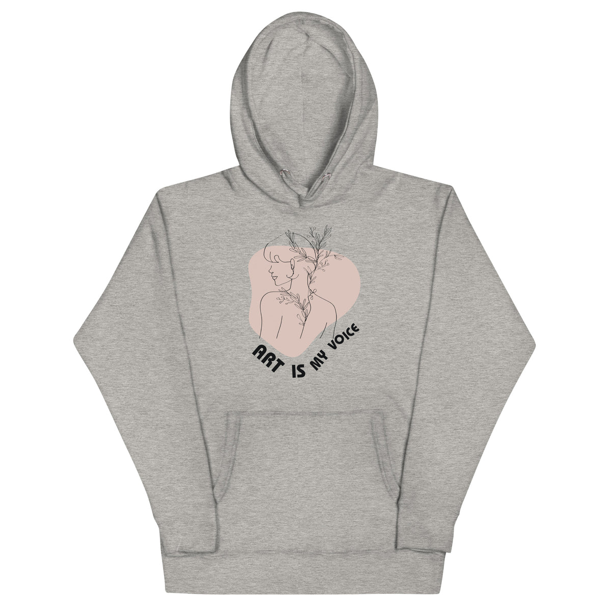 Graceful Lines - Expressive Art Hoodie - - Hoodies