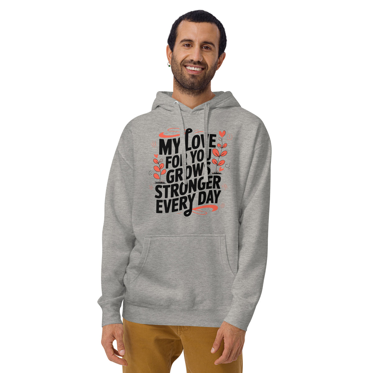 Growth of Love Pullover - More than Just Warmth - Carbon Grey - Hoodies