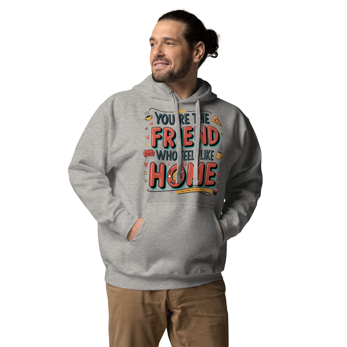 Your Best Friend, Your Home – Vibrant Hoodie Design - Carbon Grey - Hoodies