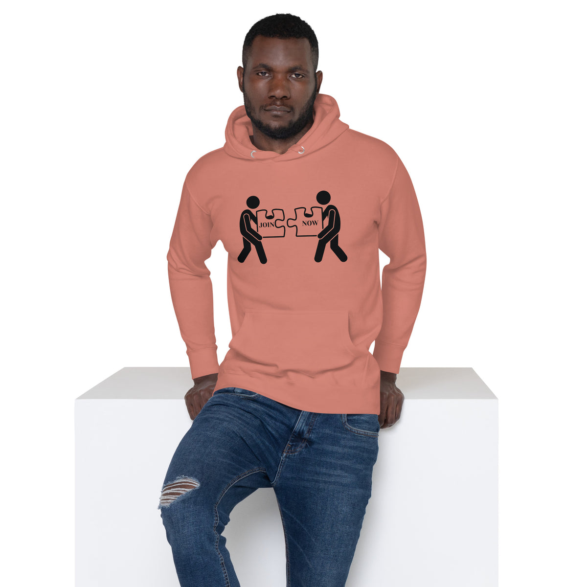 Unity in Action - Join Now Hoodie - Dusty Rose - Unisex Hoodies