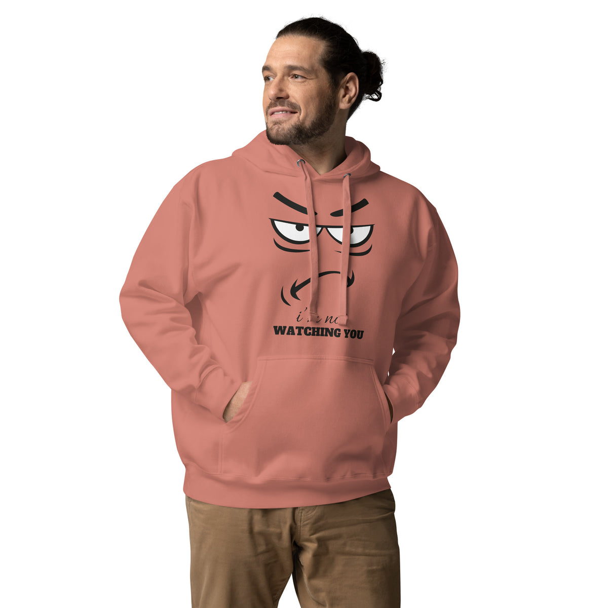 Cheeky Humor - I'm Not Watching You Hoodie - Dusty Rose - Unisex Hoodies