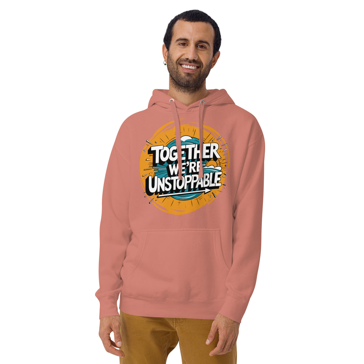 Unstoppable Bond - Embrace the Journey Hoodie - Dusty Rose - Hoodies