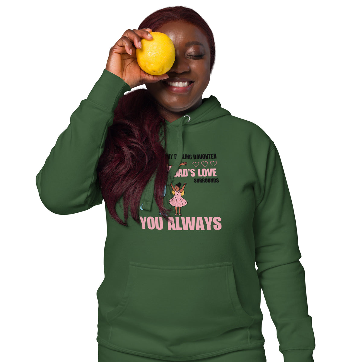 My Darling Daughter - Wrapped in Love - Forest Green - Hoodies