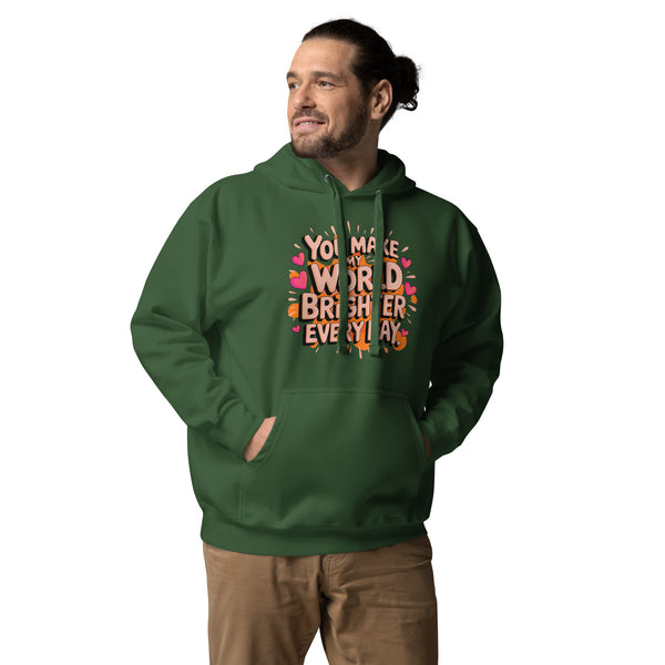 Love Lights the Way - Energetic Affection Hoodie - Forest Green - Hoodies