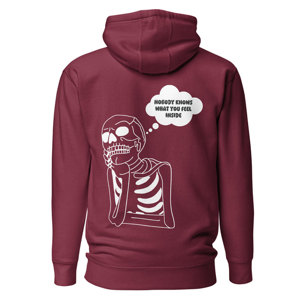 Introspective Skeleton Hoodie - Unveil the Hidden - - Unisex Hoodies