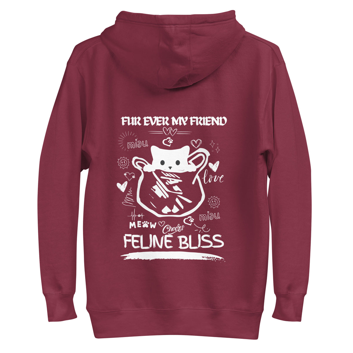 Forever Furry Friends - Cat Lover’s Dream Hoodie - - Hoodies