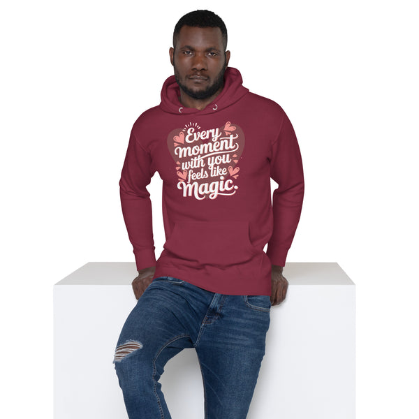 Whisper of Love - Stylishly Warm Romantic Hoodie - Maroon - Hoodies