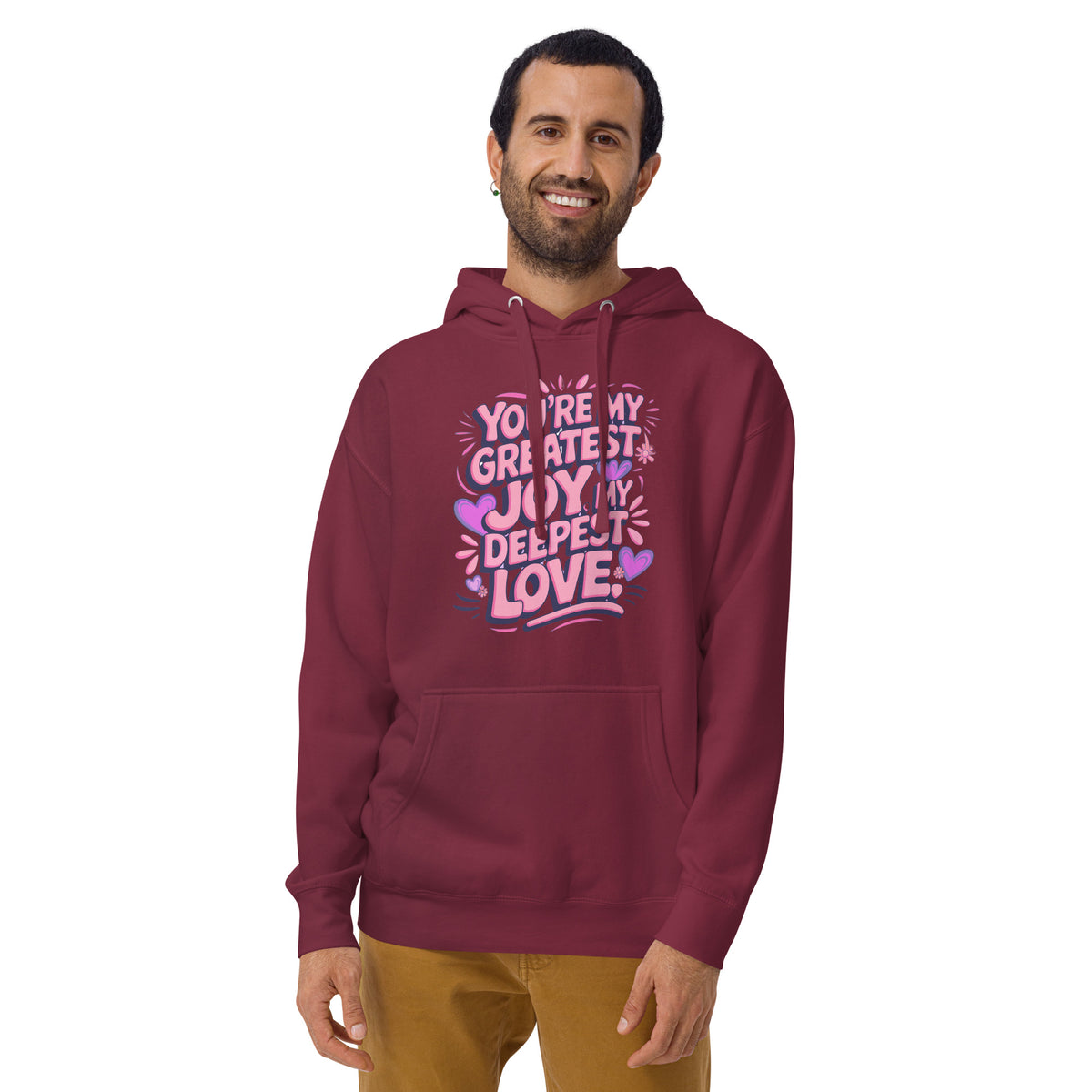 Wrapped in Love - A Hoodie That Hugs Back! - Maroon - Hoodies