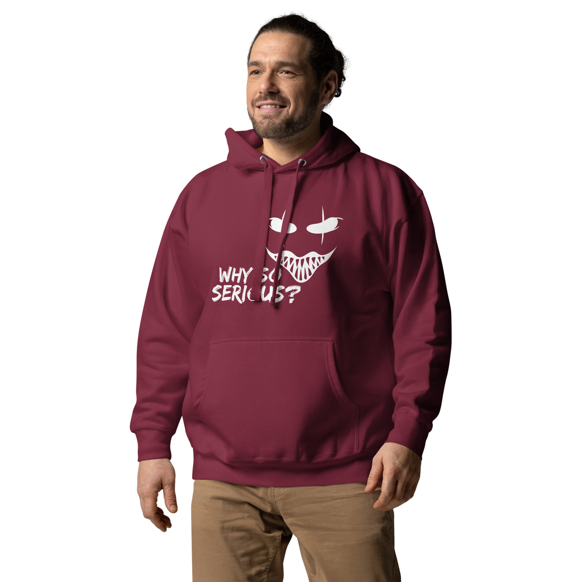 Mysterious Grin Hoodie - Why So Serious? - - Unisex Hoodies