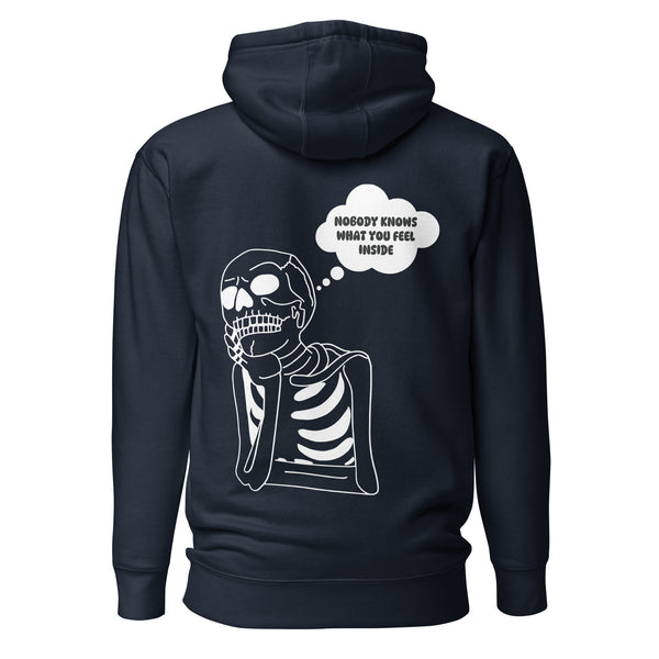 Introspective Skeleton Hoodie - Unveil the Hidden - - Unisex Hoodies