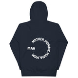 Motherhood Spiral Hoodie - Celebrating Every Mom - Navy Blazer - Unisex Hoodies