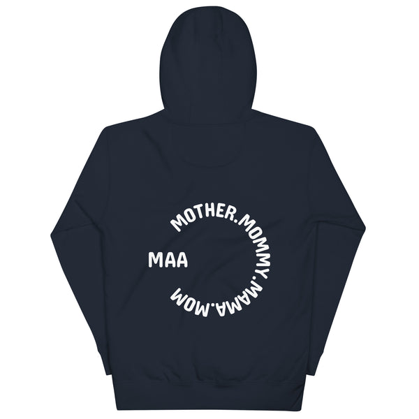 Motherhood Spiral Hoodie - Celebrating Every Mom - Navy Blazer - Unisex Hoodies