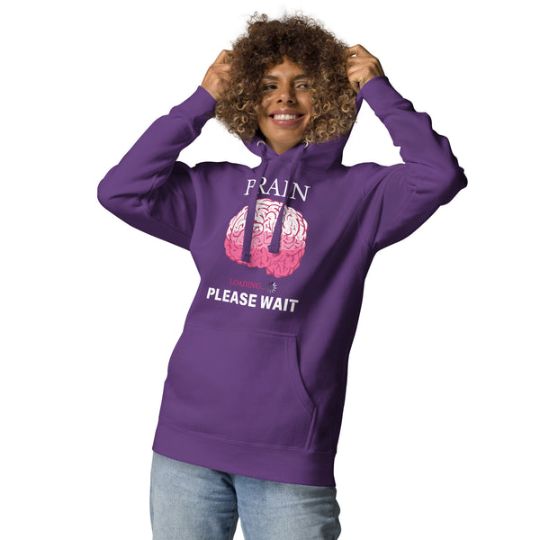 Brain Loading - Please Wait Hoodie - Purple - Unisex Hoodies