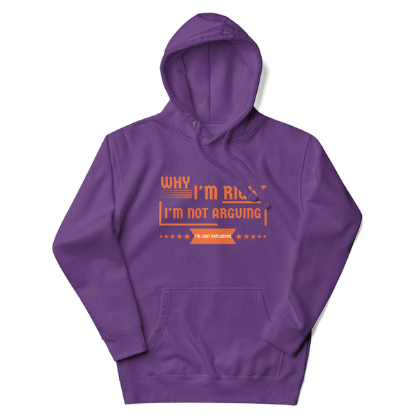 Bold Statements - I'm Just Explaining Hoodie - - Unisex Hoodies