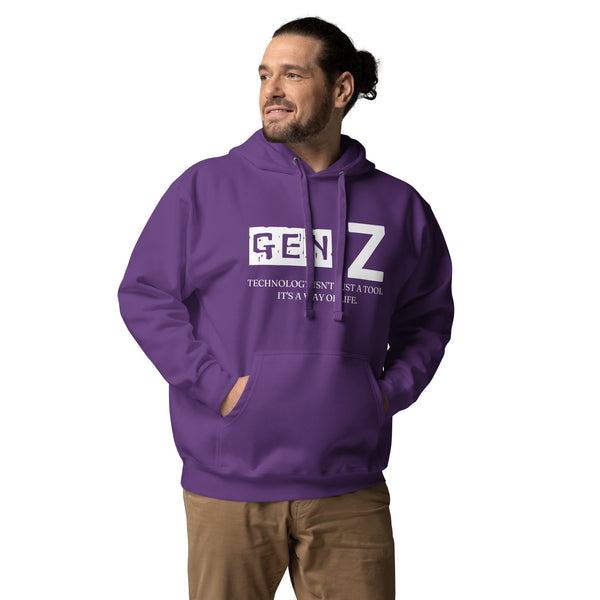 Tech-Savvy Style - GEN Z Hoodie Edition - Purple - Hoodies