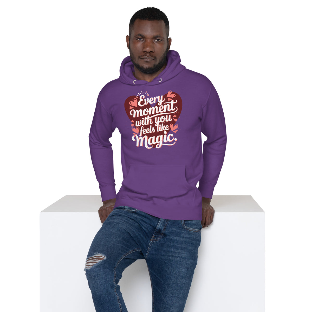 Whisper of Love - Stylishly Warm Romantic Hoodie - Purple - Hoodies