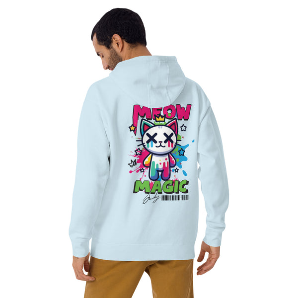 Crown of Colors - Magical Meow Hoodie - Sky Blue - Hoodies