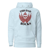 Dad's Angelic Aura - Embrace the Spirit with This Hoodie - Sky Blue - Pullover Hoodies