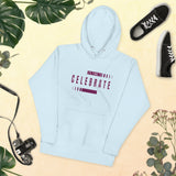 Time to Celebrate - Festive Hoodie - Sky Blue - Unisex Hoodies