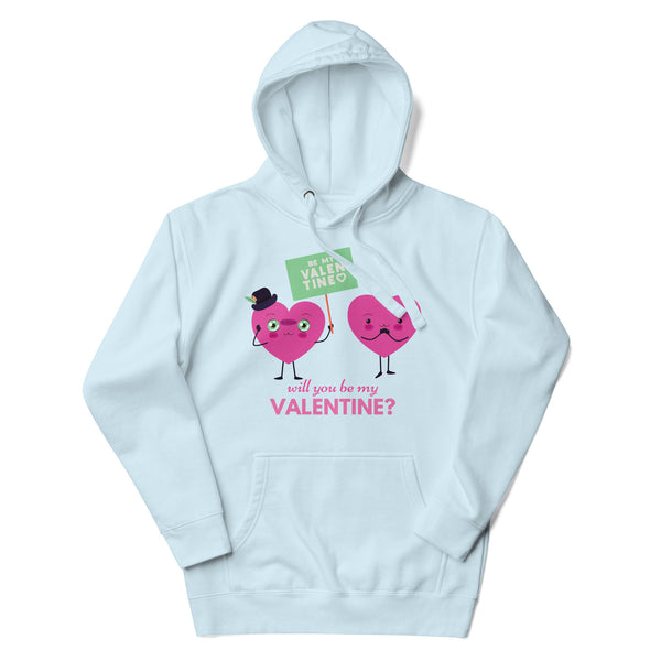 Valentine's Love - Cute Heart Characters Hoodie - - Unisex Hoodies