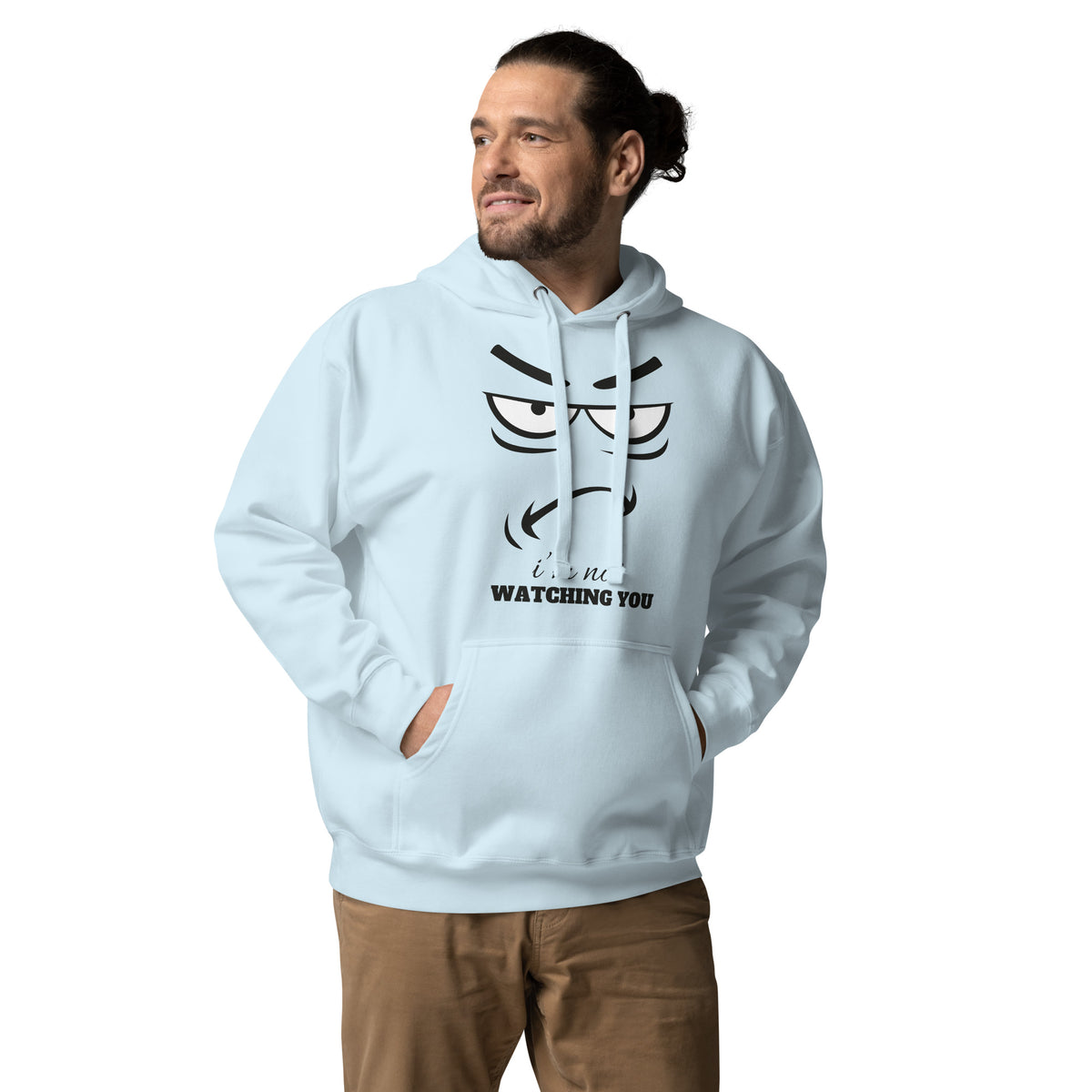 Cheeky Humor - I'm Not Watching You Hoodie - Sky Blue - Unisex Hoodies