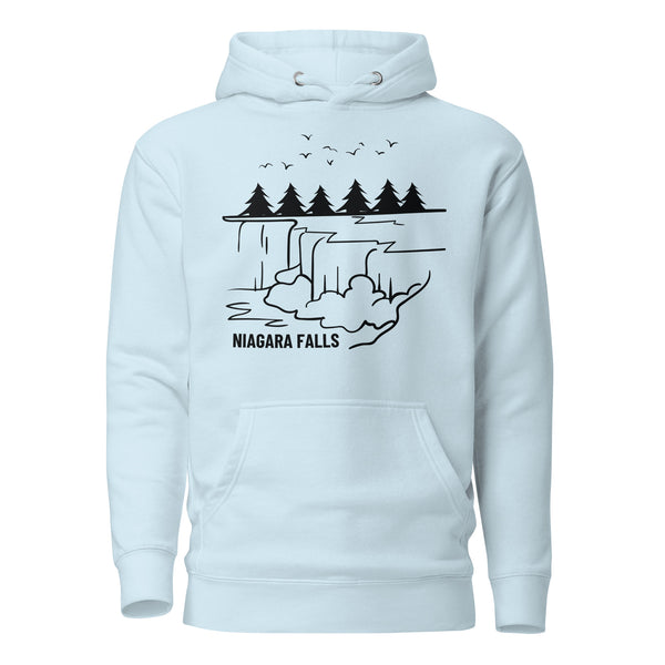 Majestic Falls Hoodie - Niagara's Iconic Beauty - - Unisex Hoodies