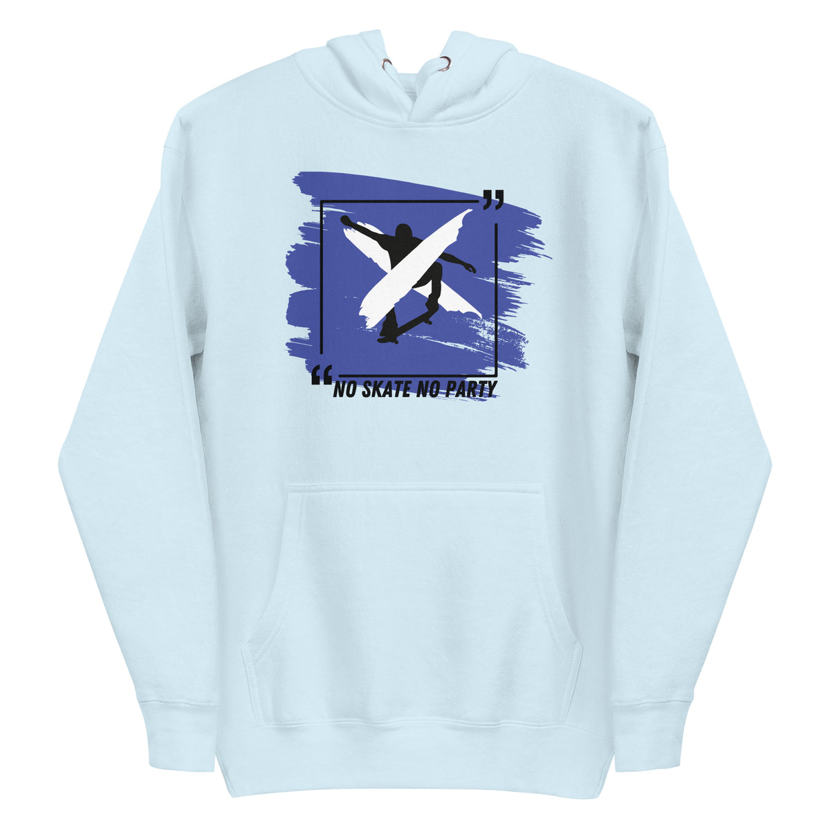 Ride the Wave - No Skate No Party Hoodie - - Hoodies