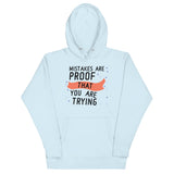 Uplift Your Spirit - Mistakes and Triumphs Hoodie - - Hoodies