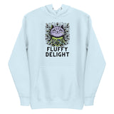 Fluffy Delight - Lavender Cat Hoodie - - Hoodies