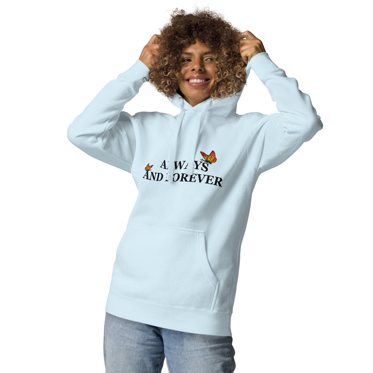 Endless Embrace - Always & Forever Butterfly Hoodie - Sky Blue - Hoodies