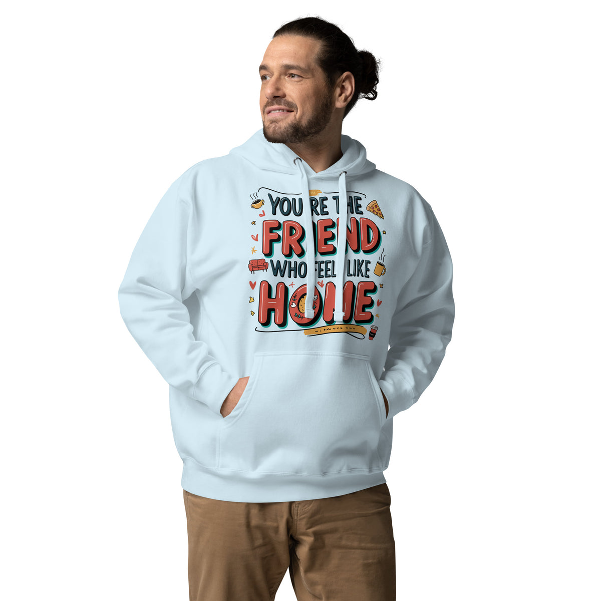 Your Best Friend, Your Home – Vibrant Hoodie Design - Sky Blue - Hoodies