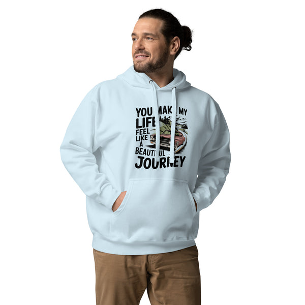 Romance on the Open Road - A Gift for Him - - Hoodies