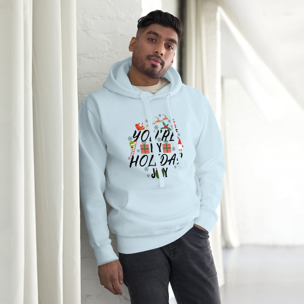 Festive Cheer: A Fun Christmas Hoodie for Your Boyfriend - Sky Blue - Hoodies