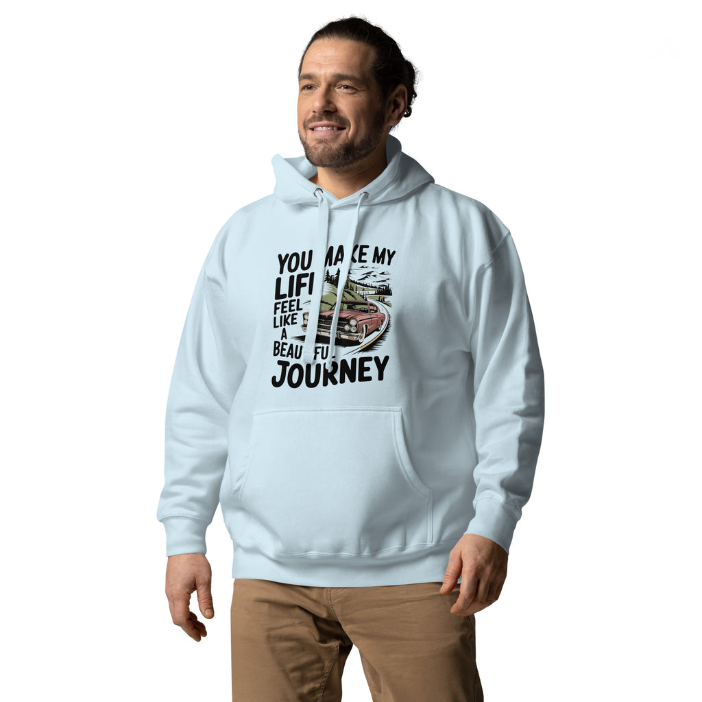 Romance on the Open Road - A Gift for Him - - Hoodies