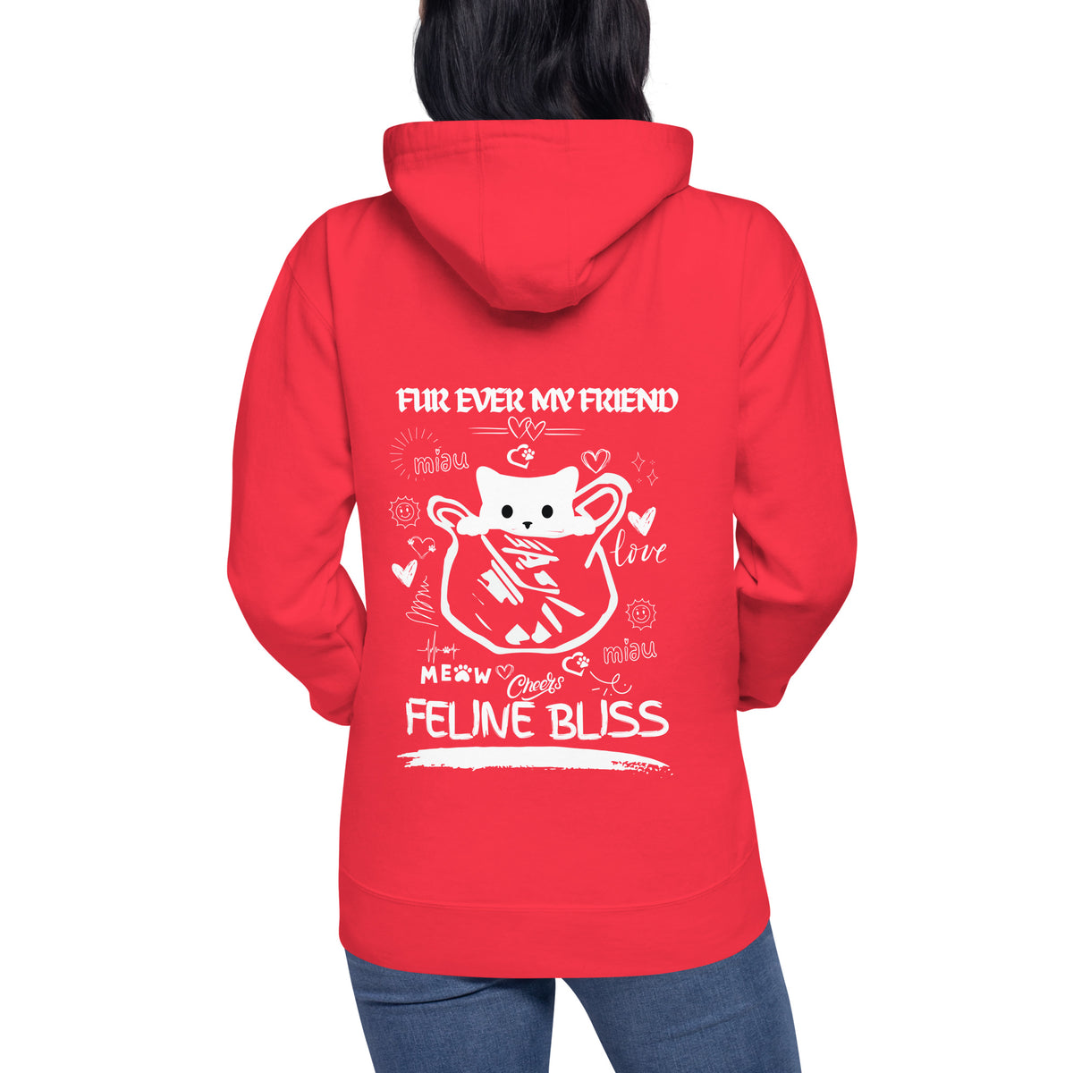 Forever Furry Friends - Cat Lover’s Dream Hoodie - - Hoodies