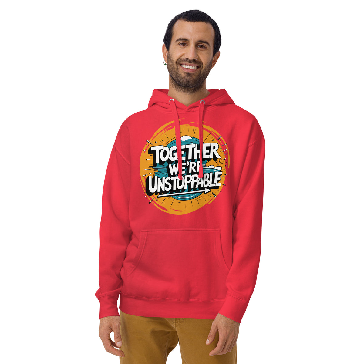 Unstoppable Bond - Embrace the Journey Hoodie - Team Red - Hoodies