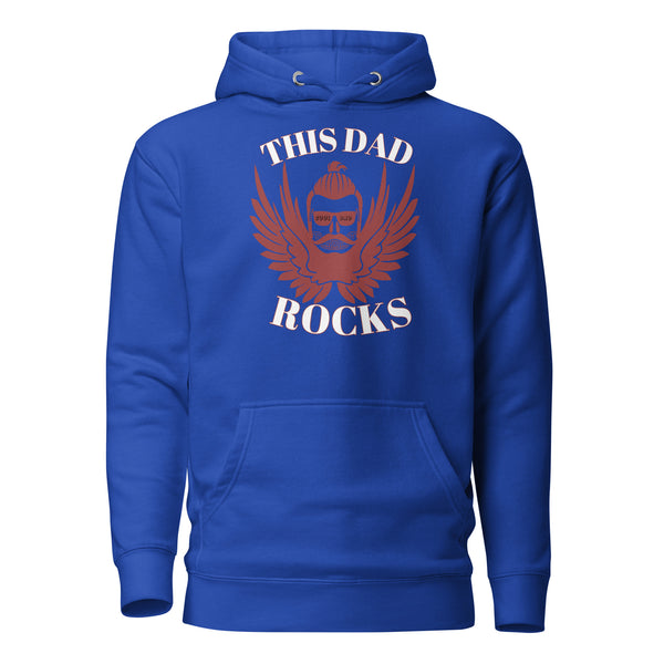 Dad's Angelic Aura - Embrace the Spirit with This Hoodie - Team Royal - Pullover Hoodies