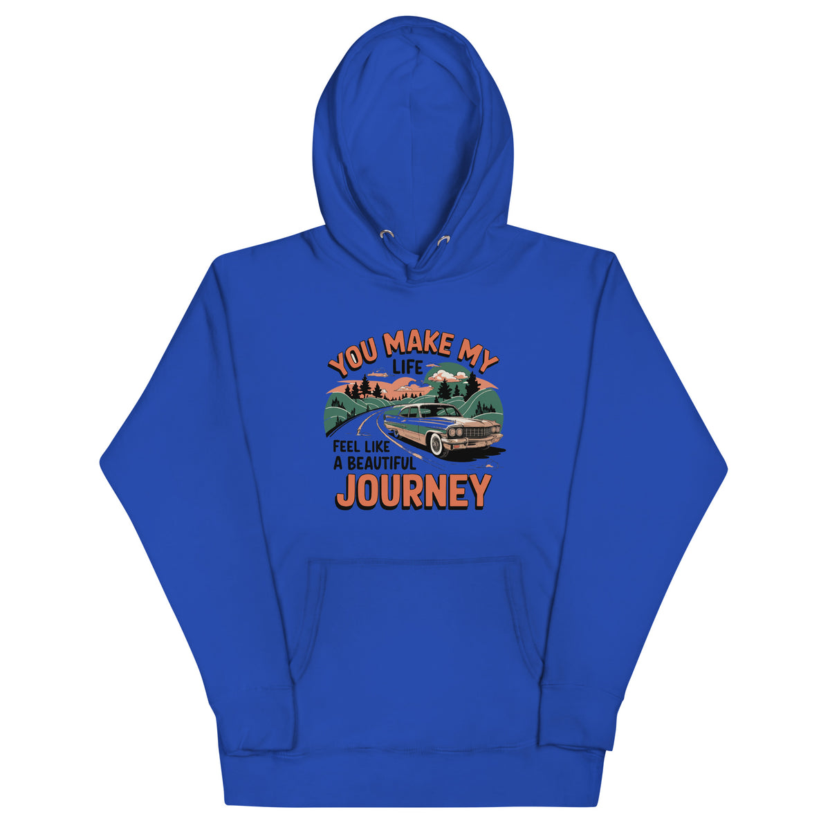 Romance on the Open Road - A Gift for Him - Team Royal - Hoodies