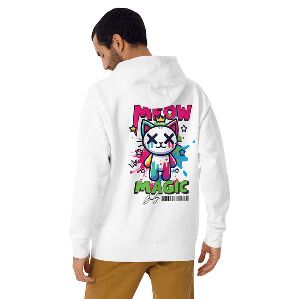 Crown of Colors - Magical Meow Hoodie - White - Hoodies