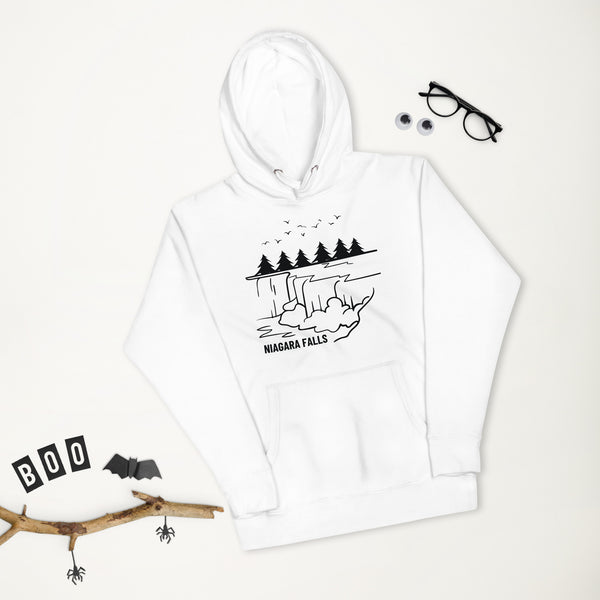 Majestic Falls Hoodie - Niagara's Iconic Beauty - - Unisex Hoodies